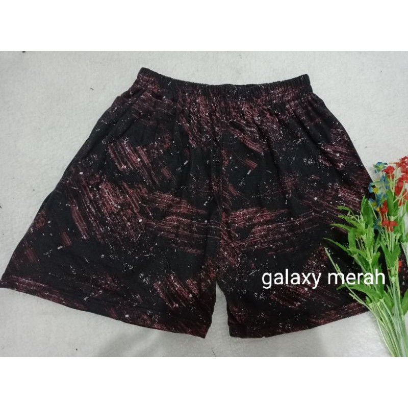 celana pendek boxer pria katun print/celana kolor pria katun print