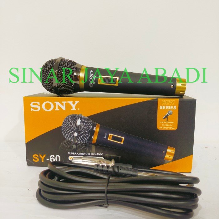 MIC KABEL SONY SY-60 SUPER CARDIOID DYNAMIC