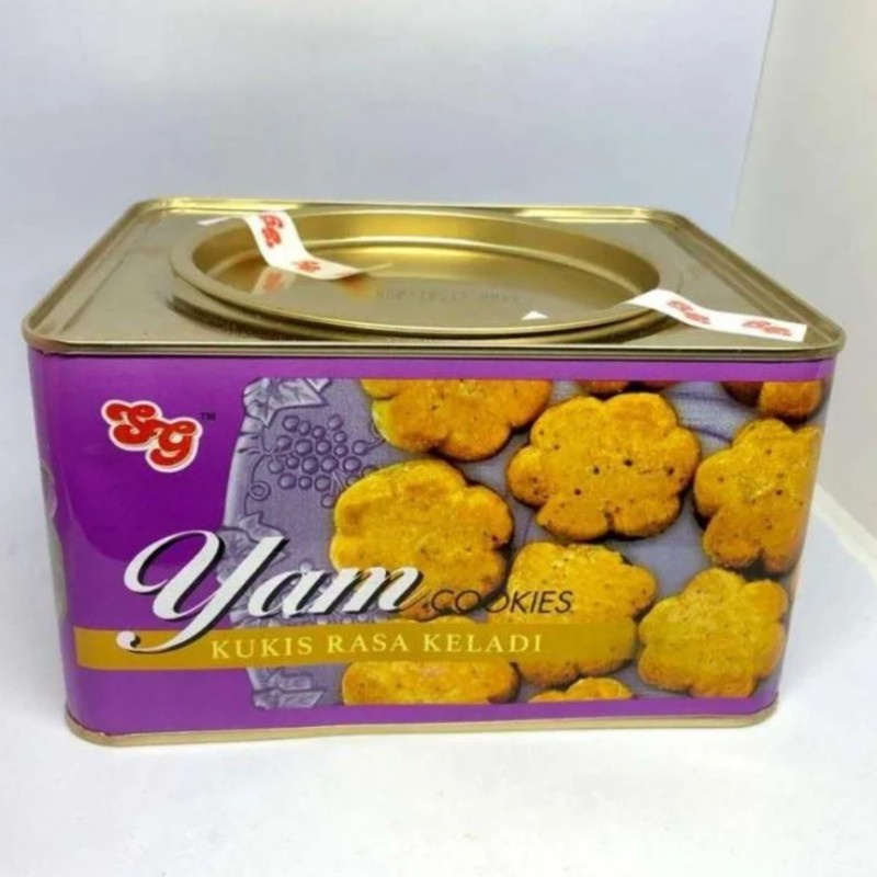 

SG YAM COOKIES 700G/ TARO BISCUIT/ BISKUIT UBI KELADI/ KUKIS TALAS