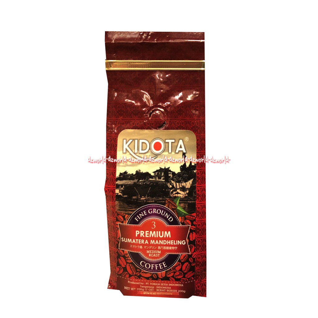 Kidota Sumatera Mandheling Fine Ground 200gr Kopi Sumatra Bubuk Kopi Bubuk Halus Kiddota Kidotta