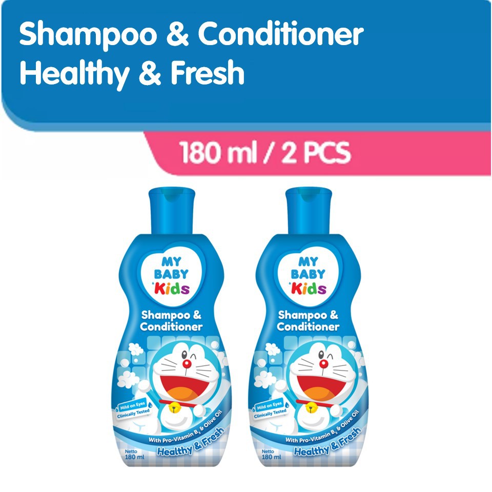 MY BABY Kids Shampoo & Conditioner 180 ml/2 pcs – Sampo & Kondisioner Anak – My Baby >>> top1shop >>> shopee.co.id
