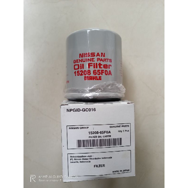 FILTER OLI NISSAN LIVINA / X TRAIL / MARCH / DATSUN GO / EVALIA / TEANA