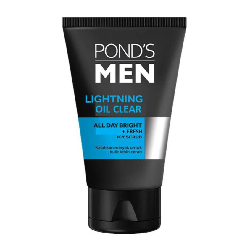 Ponds Men Lightning Oil Clear ICY SCRUB 100g Face / Facial Wash