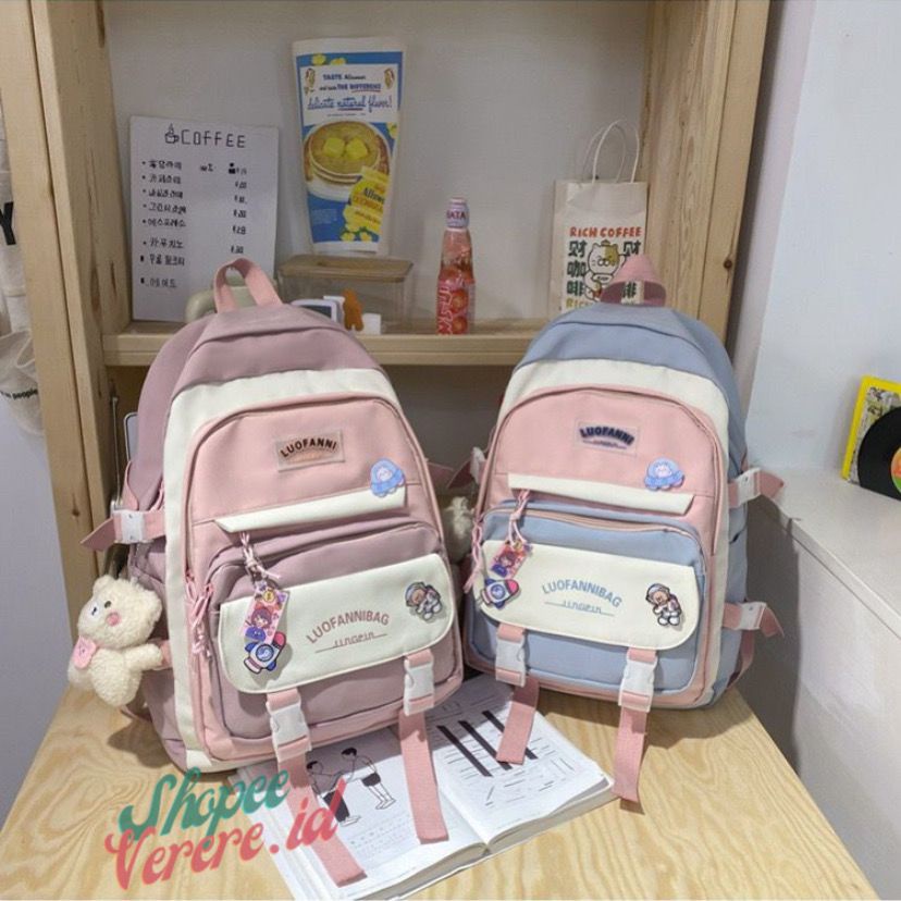 Joshee Tas Ransel Wanita Backpack Wanita Backpack Pria Tas Sekolah Tas Anak 0501, 01, 656 Backpack Nylon Backpack Korean