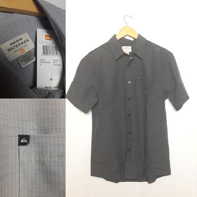 Kemeja Quicksilver Waterman Collection Gray