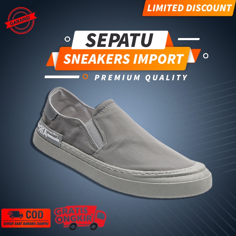 Sepatu Kulit Pria Asli Original Casual Santai Kasual Slip On Tanpa Tali Sepatu Joemen J-39 Sepatu Sl