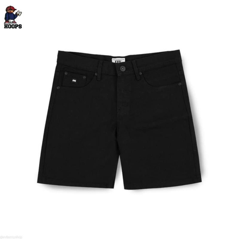 CELANA PENDEK PRIA DAN WANITA EVIL ARMY HOOPS BANJARMASIN "CURSE BLACK"