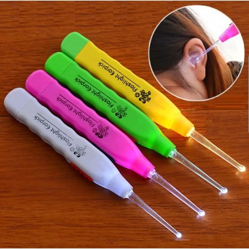 FLASHLIGHT EARPICK LED POLOS PEMBERSIH TELINGA KOREK KUPING LED