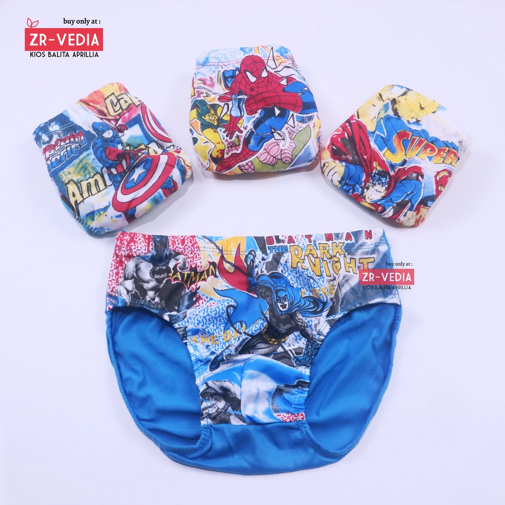 Celana Dalam 6-7 Tahun ISI 6 &amp; 12 PC / CD Anak Laki Pakaian Dalam Murah Bahan Adem Grosir Underwear