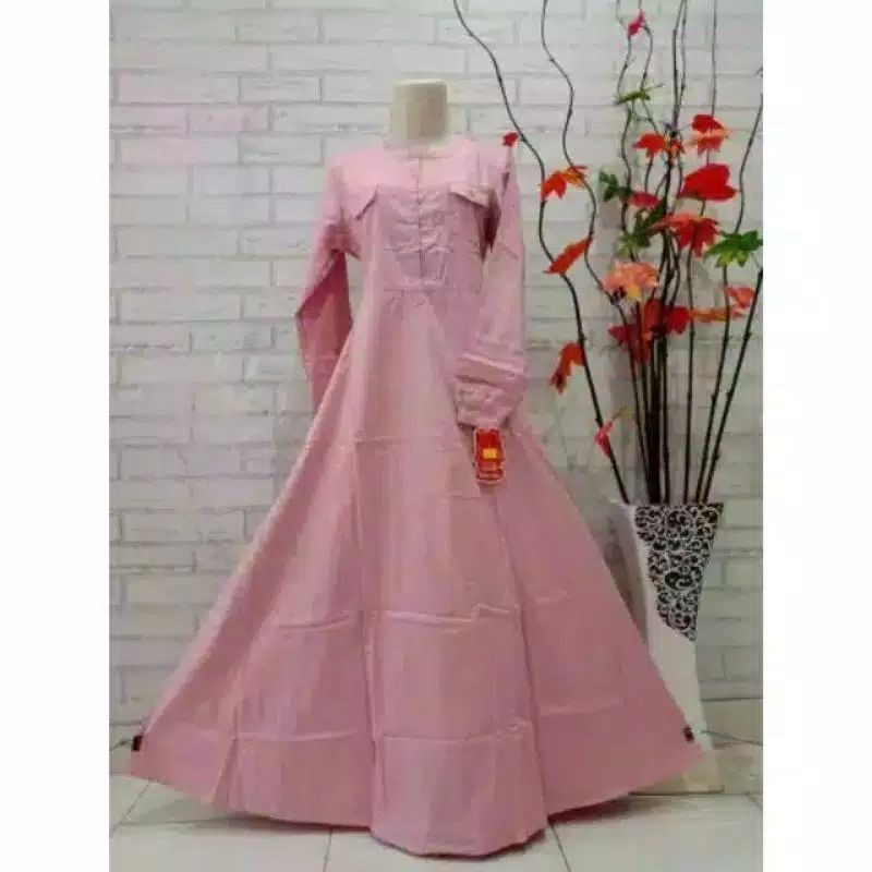 gamis polos Zie premium