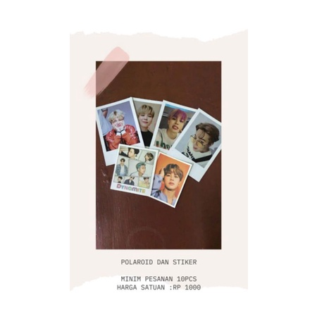 

polaroid dan stiker