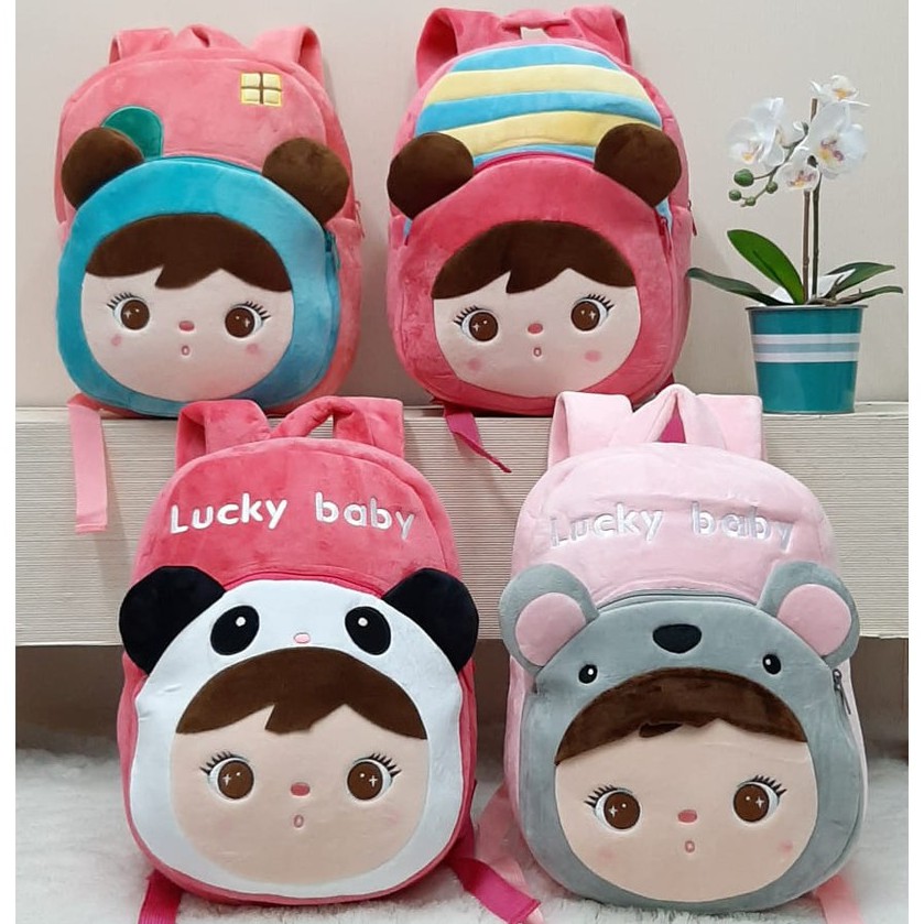 Ransel Me Too Size L/Bagpack Karakter Cewek/Tas Anak TK SD/Tas Baby Girl/TAs Anak Perempuan