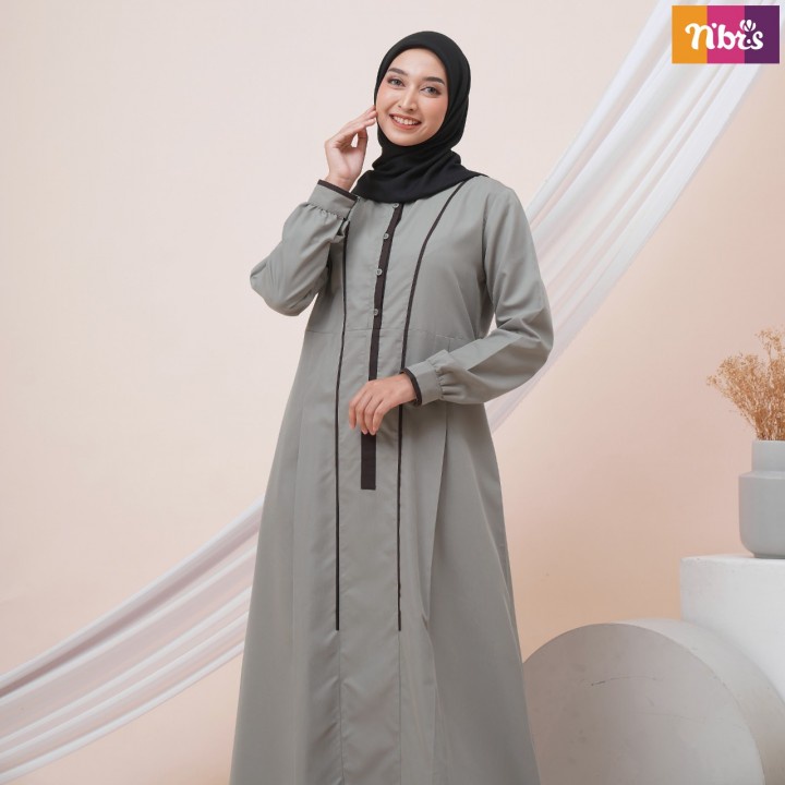 Nibras Gamis NBC 022 / Dress Remaja / Gamis Dewasa / Fashion Muslim