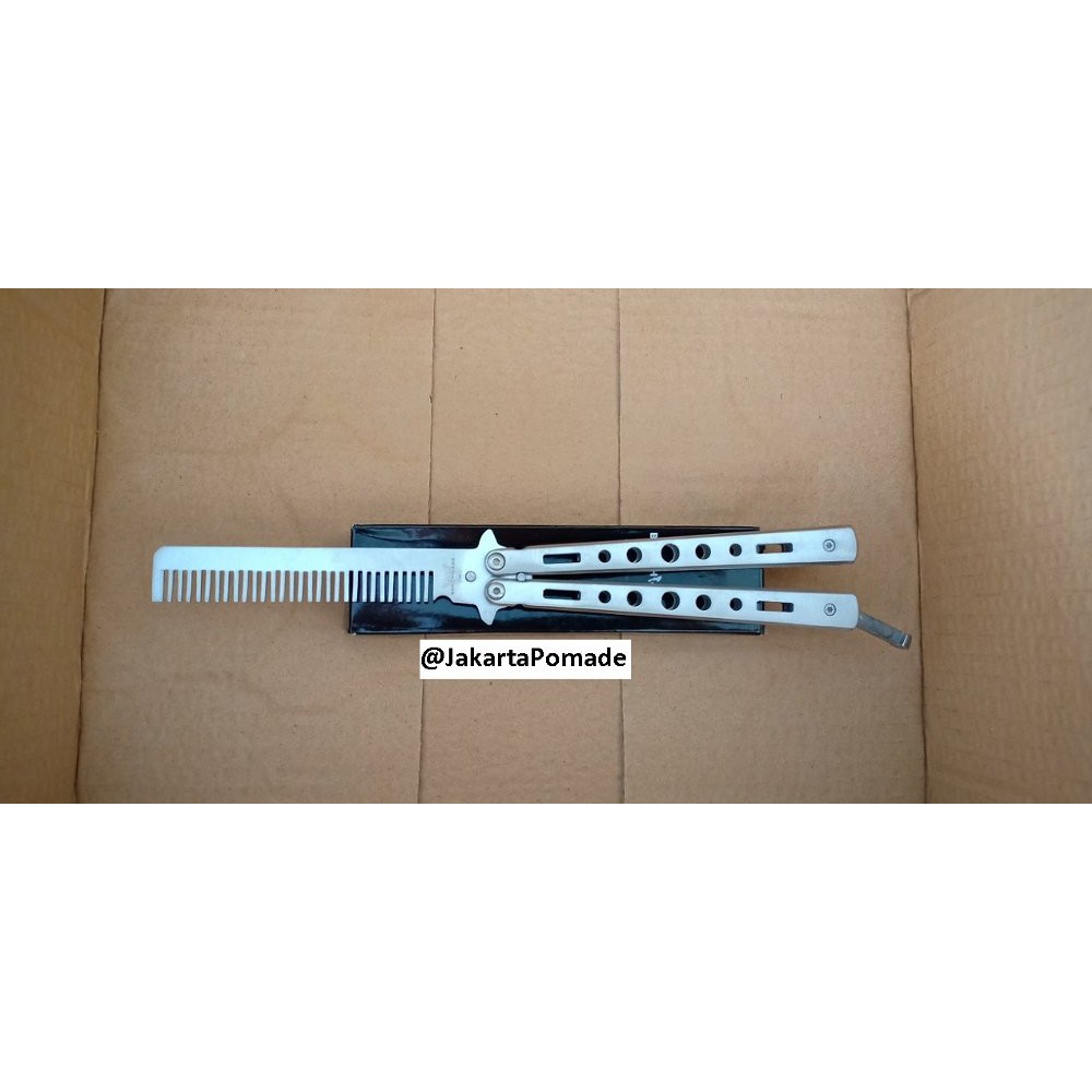 Termurah  Balisong   sisir lipat   Benchmade comb silver
