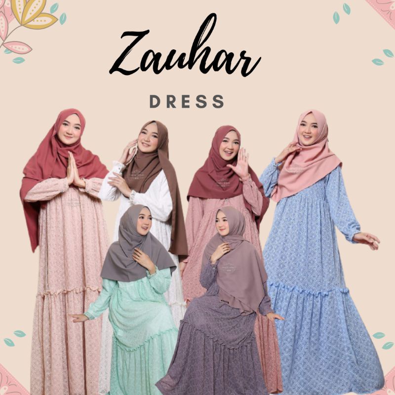 ZAUHAR DRESS / GAMIS BRUKAT / ORIGINAL / BY FANIA HIJAB