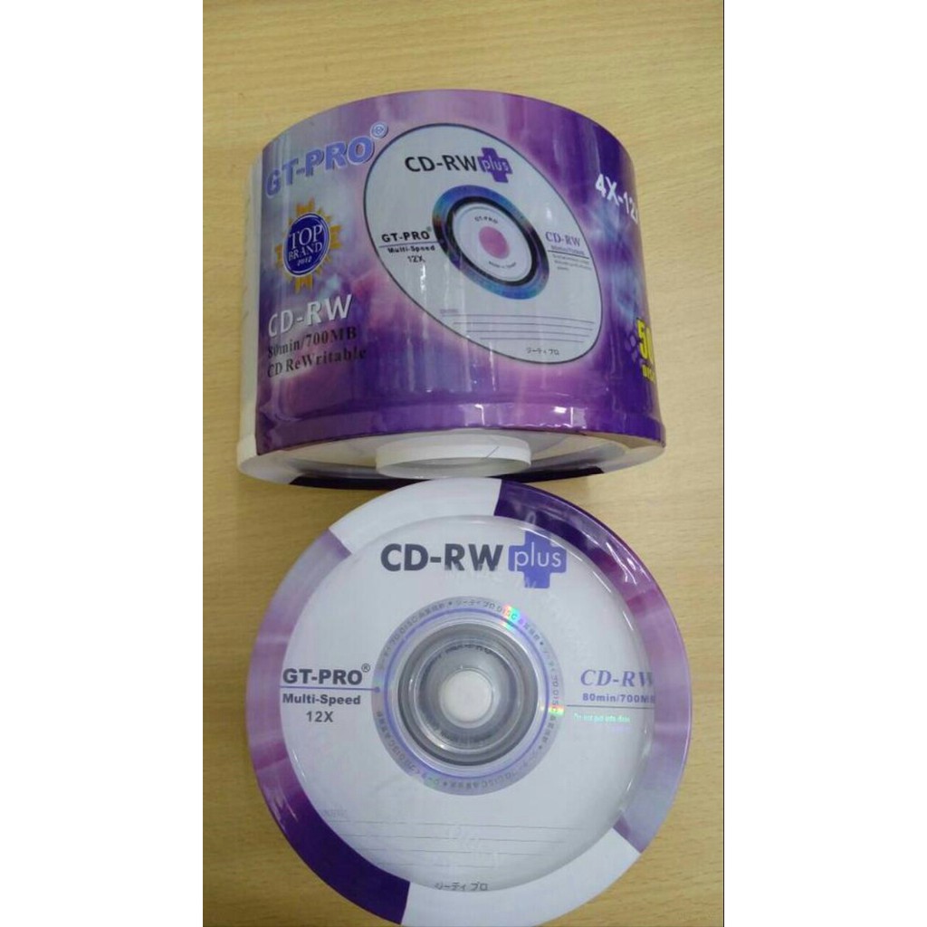 CDRW Plus GT Pro 50 Disc (Kemasan Tabung)