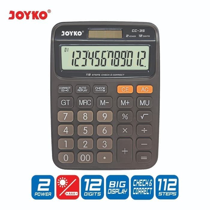 

Calculator / Kalkulator Joyko CC-35 / 12 Digits / Check Correct