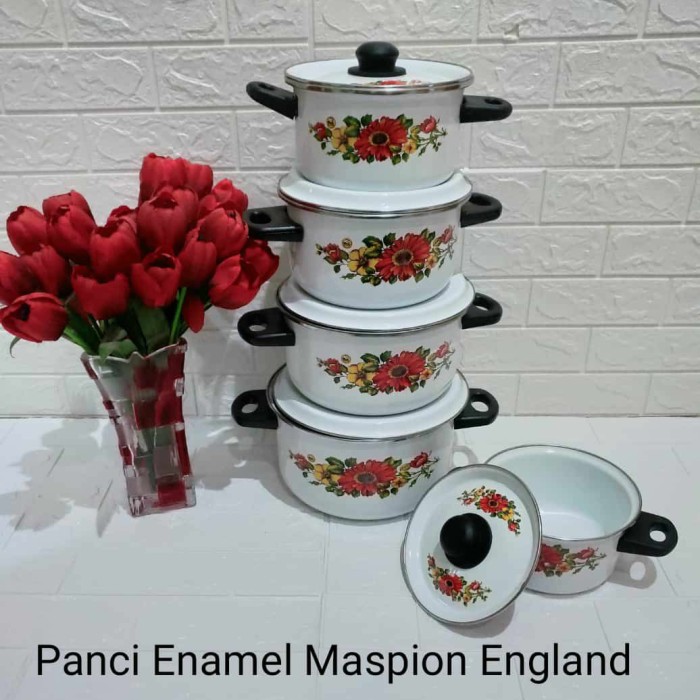 Panci Set Enamel England Maspion