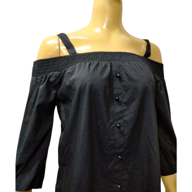 BLOUSE SABRINA LENGAN PANJANG CASUAL BRANDED