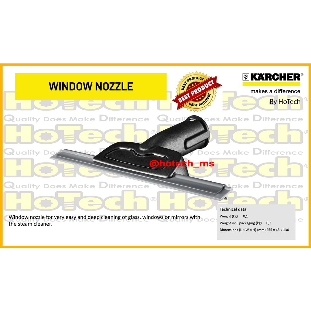 Karcher Window Nozzle For Steam Cleaner