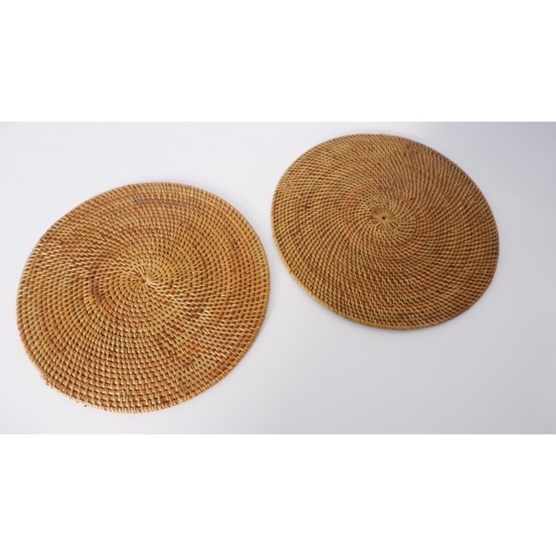 PLACEMAT ROTAN PREMIUM MURAH / PLASEMAT ROTAN / ALAS PIRING / ECENG GONDOK / HIASAN MEJA / DEKORASI 