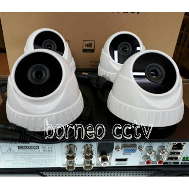PAKET CCTV HD 4CHANNEL 1.3MP 720P KOMPLIT TGL PASANG MURAH
