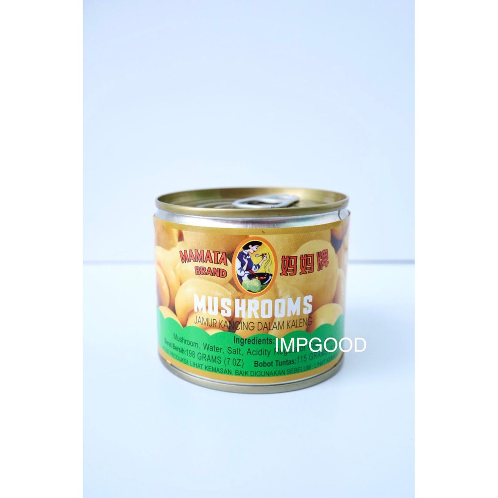 

JAMUR KALENG MAMATA / JAMUR MAMATA / MUSHROOM WHOLE CHOICE MAMATA 198GRAM (BUBBLE)