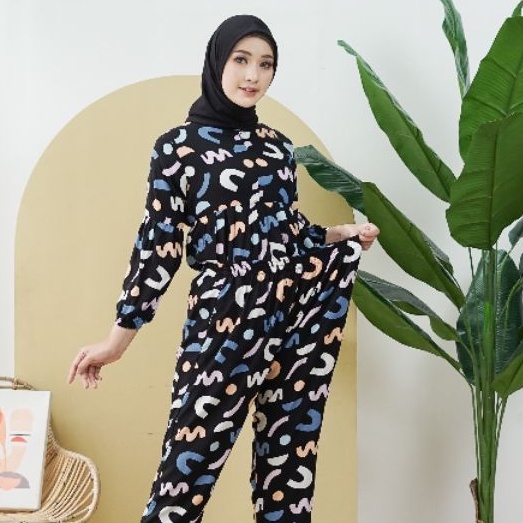 BEST PRICE!! NAMIRA - ONE SET RAYON PREMIUM BUSUI KEKINIAN SETELAN PIYAMA