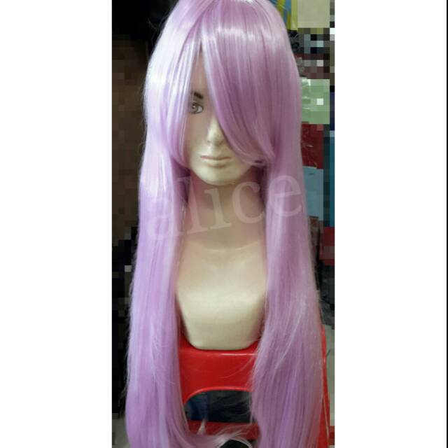 Wig base ungu muda 80cm / wig base soft purple 80cm