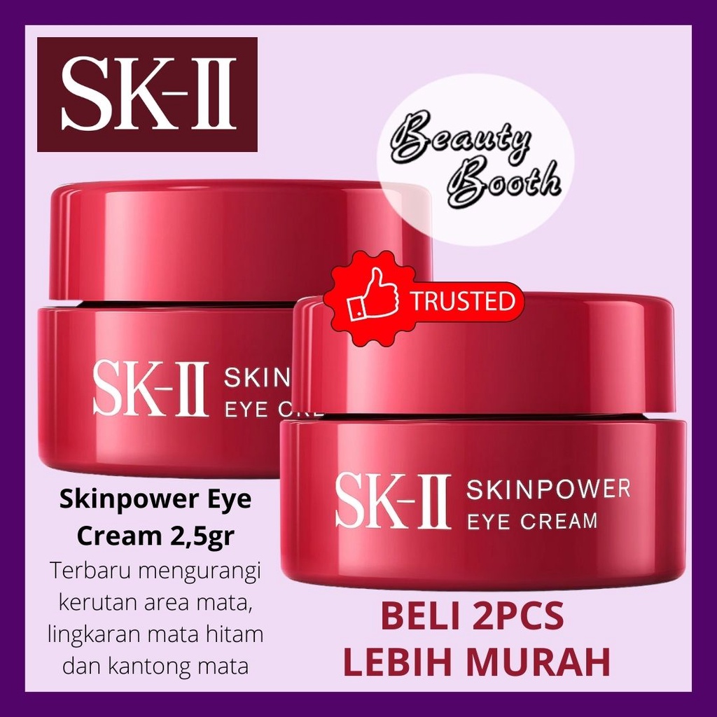 SK-II SKII SK2 Skinpower Eye Cream 2,5gr x 2pcs Skin Power Eye 2,5gr 2pcs