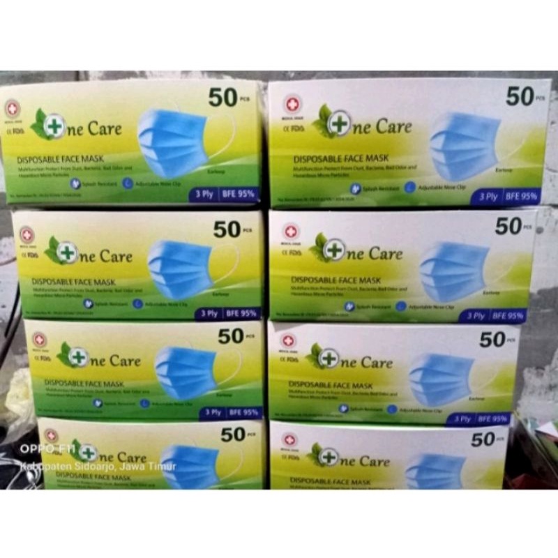 masker one care 3 ply