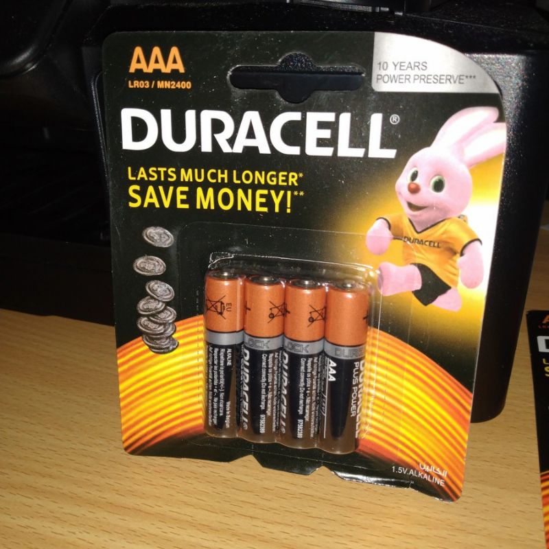 #Baterai / Battery Duracell Alkaline AA / A2 dan AAA/A3 isi 4pcs