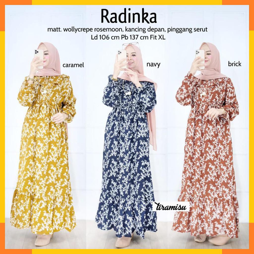 DRESS GAMIS. RADINKA MAXY MOTIF. FASHION MUSLIM WANITA. BY TIRMAMISU