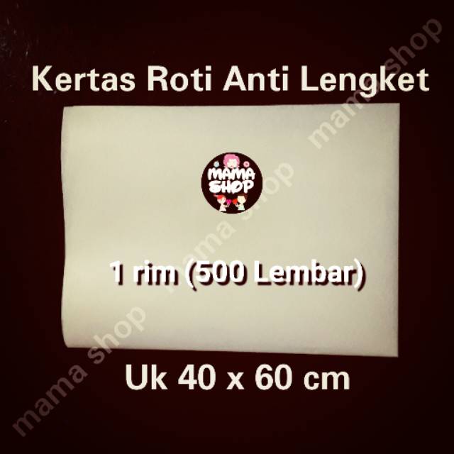 1 RIM KERTAS ROTI ANTI LENGKET 40x60 cm BAKING PAPER REUSABLE 3x PAKAI