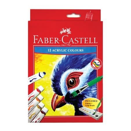 

Faber-Castell Acrylic Colours 12ml Set-12 572312