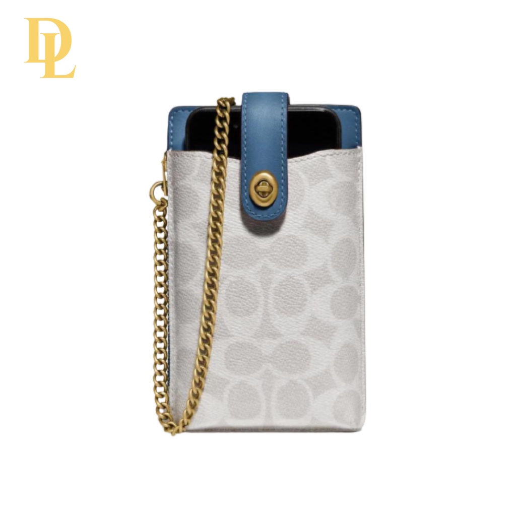 COACH PHONE BAG CANVAS IN SIGNATURE - GREY