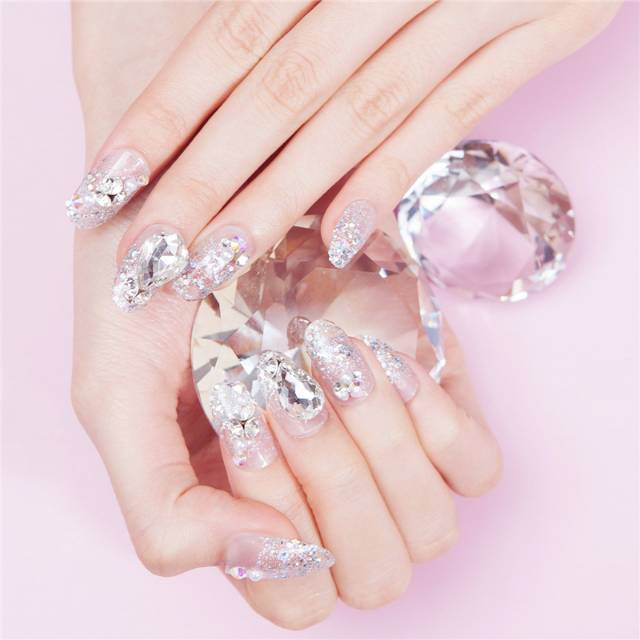 Kuku palsu pernikahan wedding fake nails nailart nail art