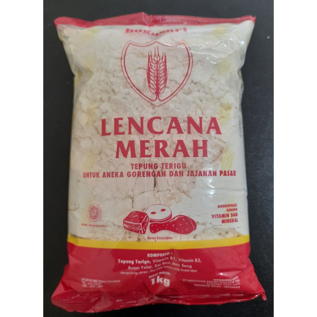 

tepung terigu lencana merah 1kilogram