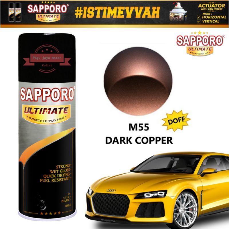 SAPPORO ULTIMATE DARK COPPER M55 400ML SPRAY PAINT CAT SEMPROT