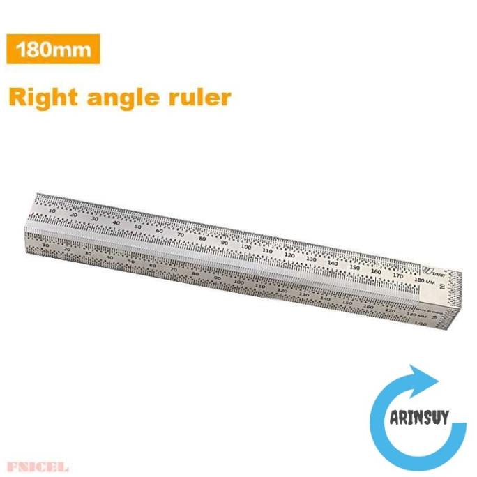 

Penggaris Mistar Ukur Mark Line T-Type Measuring Ruler Woodworking