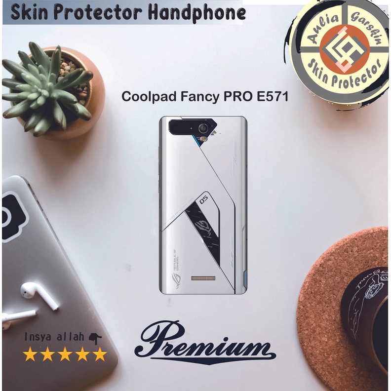 Dapat 2pcs Garskin HP Coolpad Fancy PRO E571 Motif WQA - Free Custom Motif Via Chat