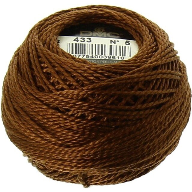 Benang Sulam DMC Art 116 Cotton Perle Pearl Ball Size 5 Kode 433