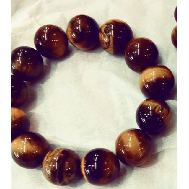 Gelang Pria Wanita Batu Biduri Sepah 16mm Etnik Asli Balikpapan Kalimantan