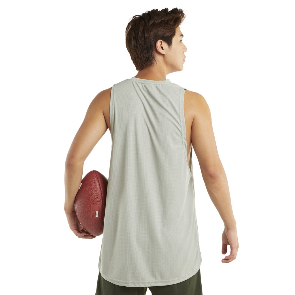 DONSON Sportswear Simple Low Cut Singlet Dalaman Tanktop Olahraga Kasual Sport Extra Fine Polyester Grey Jumbo