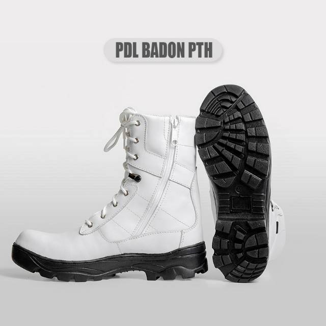 Sepatu safety Pdl kulit Putih