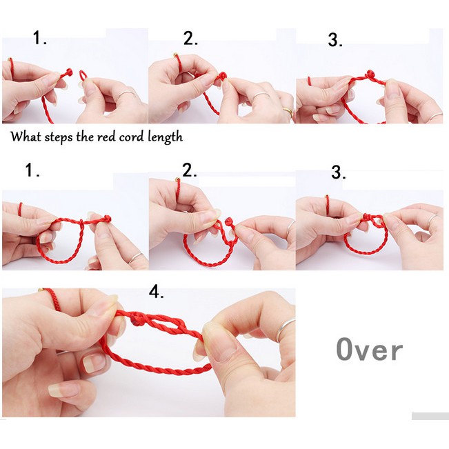 Banyak Gaya 10PC Wanita Gadis Lucu Gelang Tali Benang Merah/Rantai Kaki Lucky Red Braided Rope Untuk Hadiah Pasangan