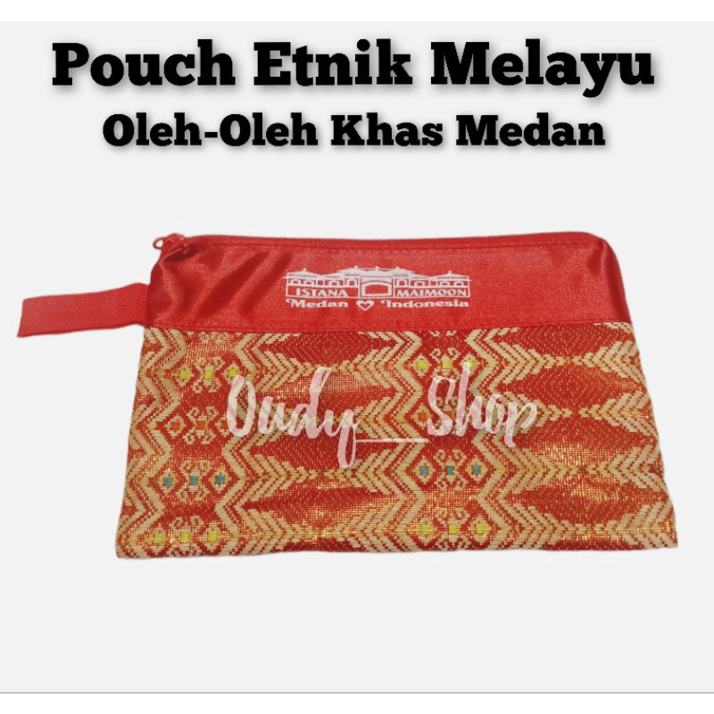 Dompet Songket Pouch Etnik Melayu Oleh Oleh Medan