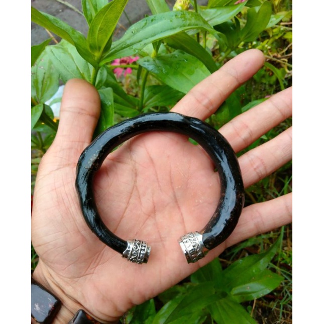 GELANG AKAR BAHAR HITAM MOTIF C  RING