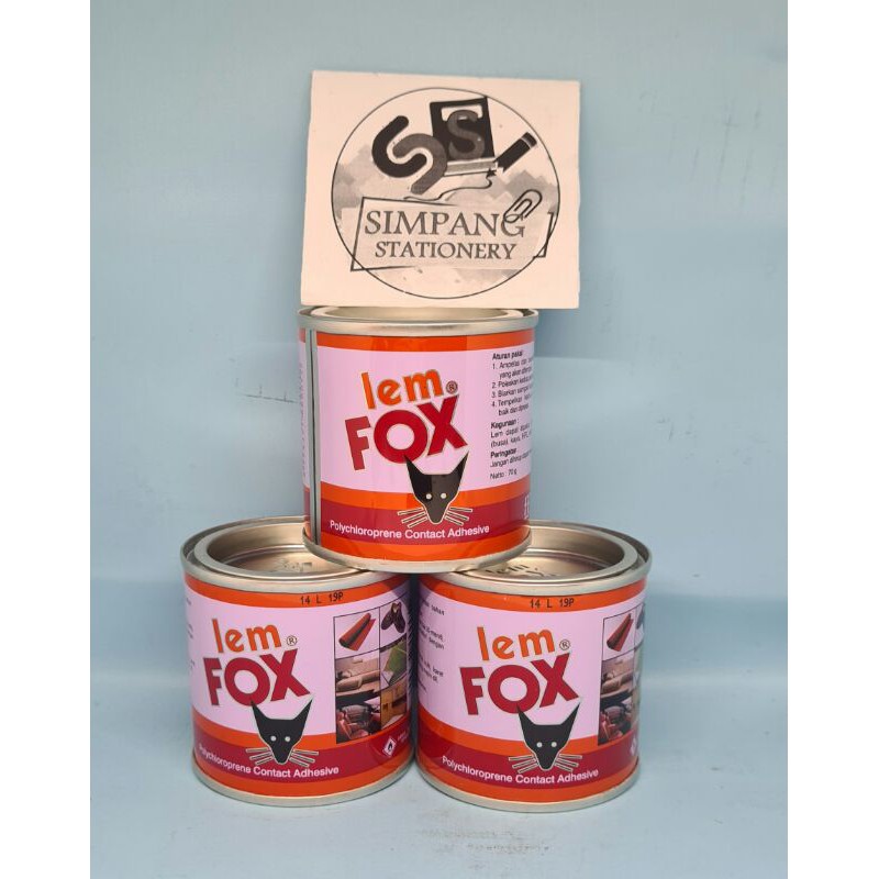 

Lem Fox Kaleng 70G