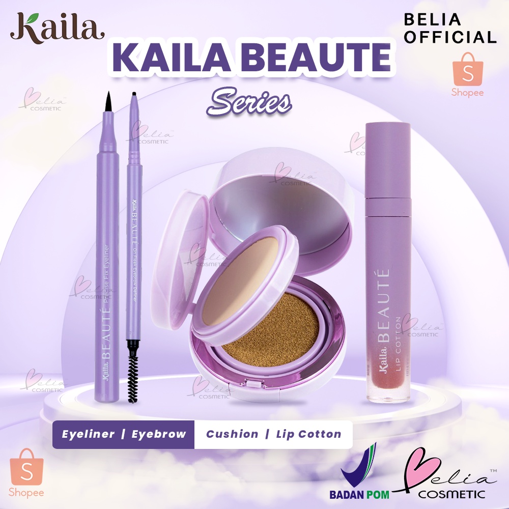 ❤ BELIA ❤ KAILA BEAUTE Series | Lipstick | Lip Stick | Lipcream | Lip Cream | Cushion | Eyebrow | Eyeliner | Pensil Alis | Waterproof  (✔BPOM)